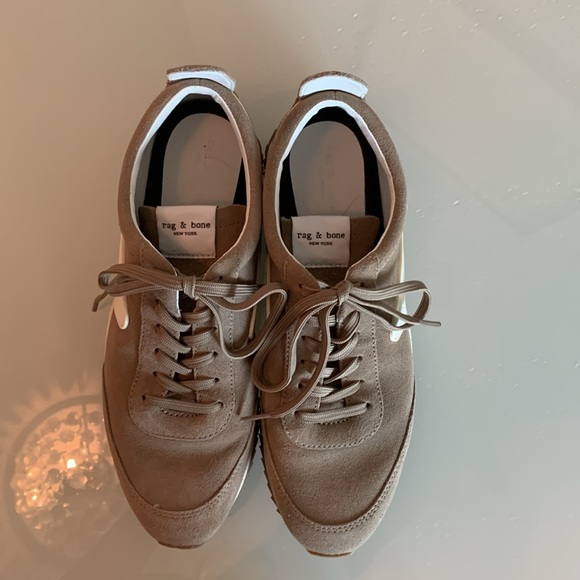 Rag and Bone retro beige suede sneakers size 41. - Picture 5 of 8